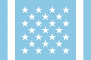 Flag with 25 stars (star per each canton)
