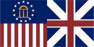 Georgia State Flag Proposal by NATHANIEL TANG on 8 JUNE 2015 at 00:59 UTC. The left half of the flag represents the "betsy ross" stars and stripes with a simplified version of the state emblem in the centre of the stars, while the right half of the flag is the Union Flag during the reign of George II, for whom the state was named.