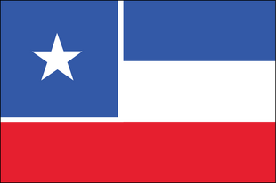 Mississippi State Flag Symplistic Proposal. I removed the confederate flag from the canton and replaced it with a star representing the state. By Ed Mitchell. 2013.