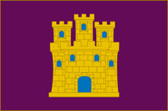 Banner of Castile (used only to represent the historic region of Castilla)