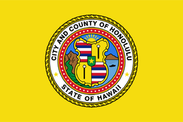 Flag of Honolulu, Hawaii