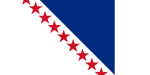 74901a6c671f9d96315098e366908d2845c8c4f3-1-.png (54 KB) Design by "Flag Mashup Bot". The three points of the blue triangle represent the demographics of the US, in this case American Indians, natural-born Americans, and naturalized Americans, alluding to the U.S. being a nation of immigrants. The stars at the top and bottom are bisected, representing a continuing Union of states and the hope that more will states will accede in the future.