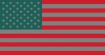 USA Flag (1).jpg (134 KB) Same the current flag. The dark turquoise blue represents the natural beauty of the USA, the grey represents the unity of all peoples, and red the blood shed to do so.