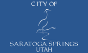Flag of Saratoga Springs, Utah.