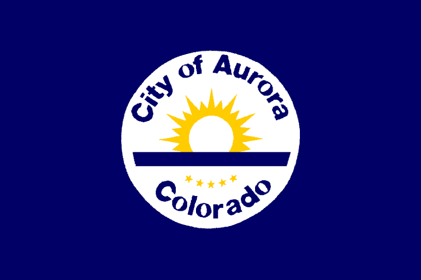 Aurora Colorado Flag Canvas Prints for Sale