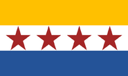Flag of Guajira Municipality 1995–present.