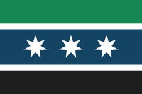 Second Redesign by SimplisticFlags. Proposed green, Blue and Black for state colors - December 2018. (details)