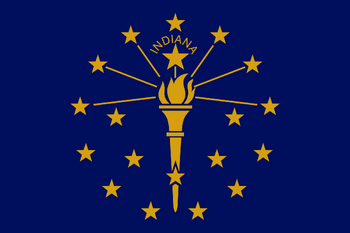 Flag of  Indiana