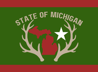 Michigan flag redesign by Lewis Designs, Apr 2025. (details)