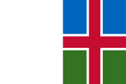 Flag of Veracruz: The White Field, Blue is Top, Green is Bottom and Red Cross with Cutting the Outline (Mixing Flag) on the Right. (July 2020)