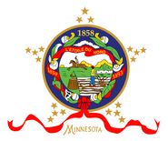 Flag of Minnesota, 1893–1957 (obverse).