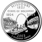 Missouri quarter, reverse side, 2003