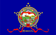 Flag of Minnesota, 1893–1957 (reverse).