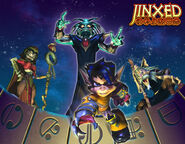 An early render, back when the game was named "Jinxed." Note the surrounding characters' different colors/designs.