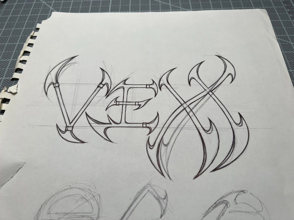 Vexx Logo Original Sketch Vexxipedia Wiki Fandom