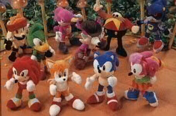 Sonic the fighters sales plush set