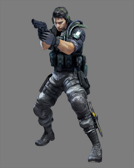 gh-resident-evil-5-chris-redfield  Personagens de games, Operações  especiais, Games de terror