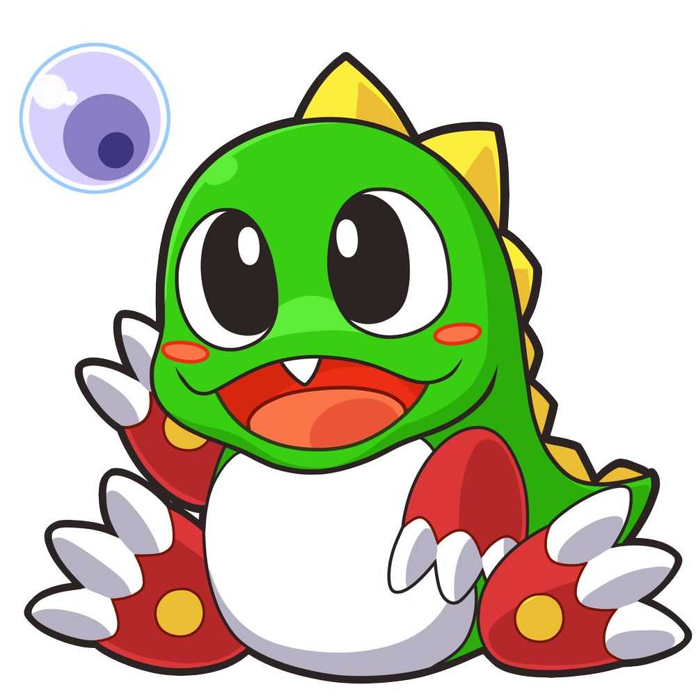 Bubble Bobble Bubble bobble, Retro gaming art, Bobble art