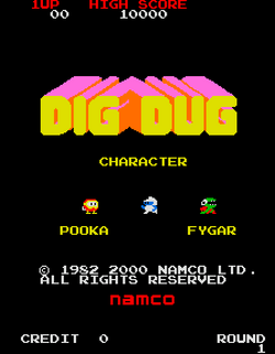 Dig Dug (NES) : Namco : Free Download, Borrow, and Streaming