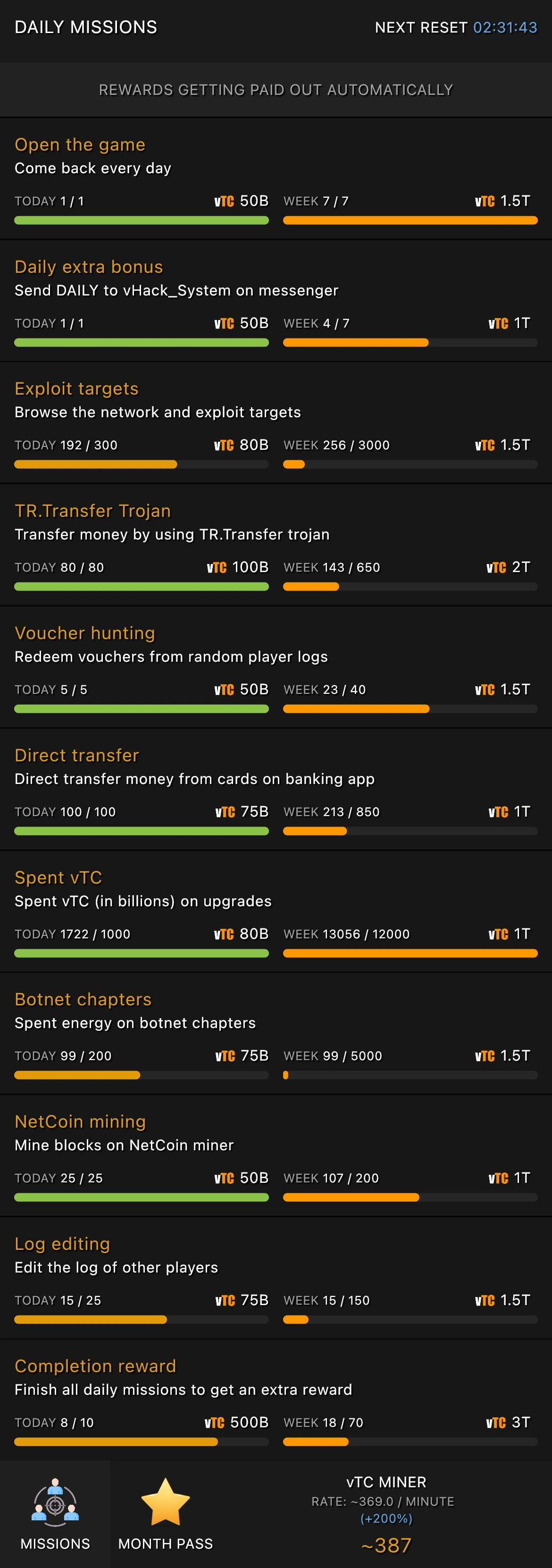 Missions | VHack Revolutions Wiki | Fandom
