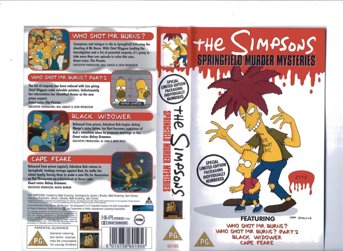The Simpsons: Springfield Murder Mysteries (1997, UK Retail