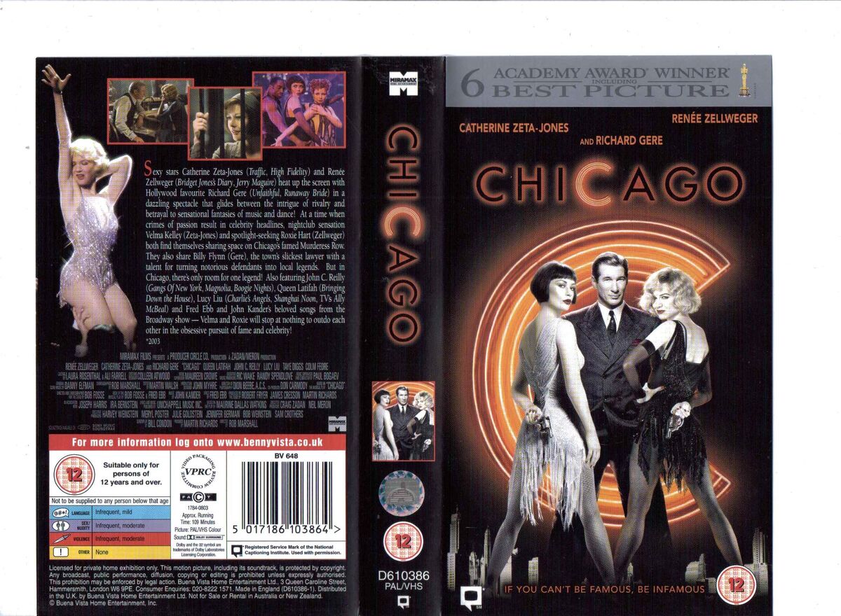 matchmaker Luftfart rør Chicago (2003, UK Retail Tape) | VHS and DVD Covers Wikia | Fandom