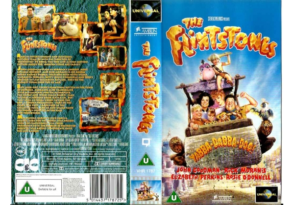 The Flintstones (1995, UK Retail Tape) | VHS and DVD Covers