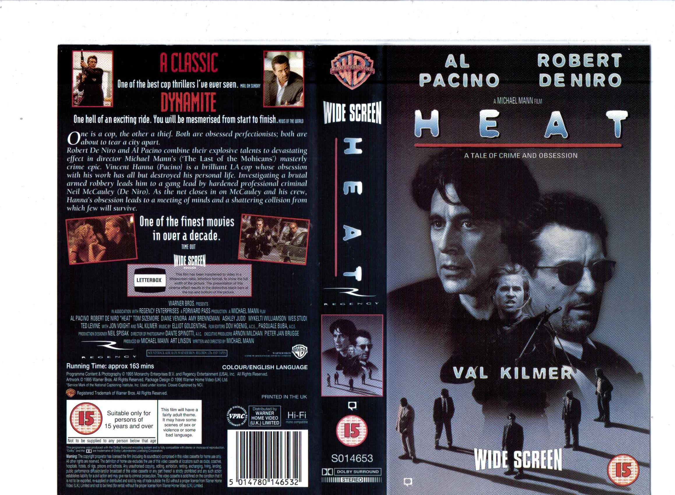 Heat (1998, UK Retail Tape) | VHS and DVD Covers Wikia | Fandom