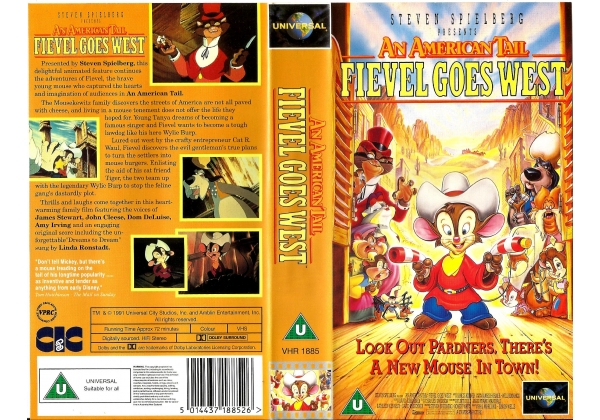 An American Tail: Fievel Goes West (1992, UK Retail Tape) | VHS