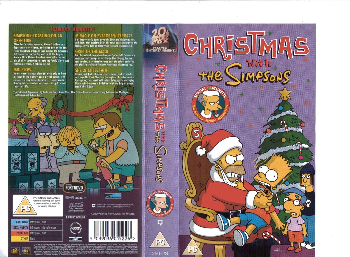 Christmas with the Simpsons (UK Retail VHS, 2003) | VHS and