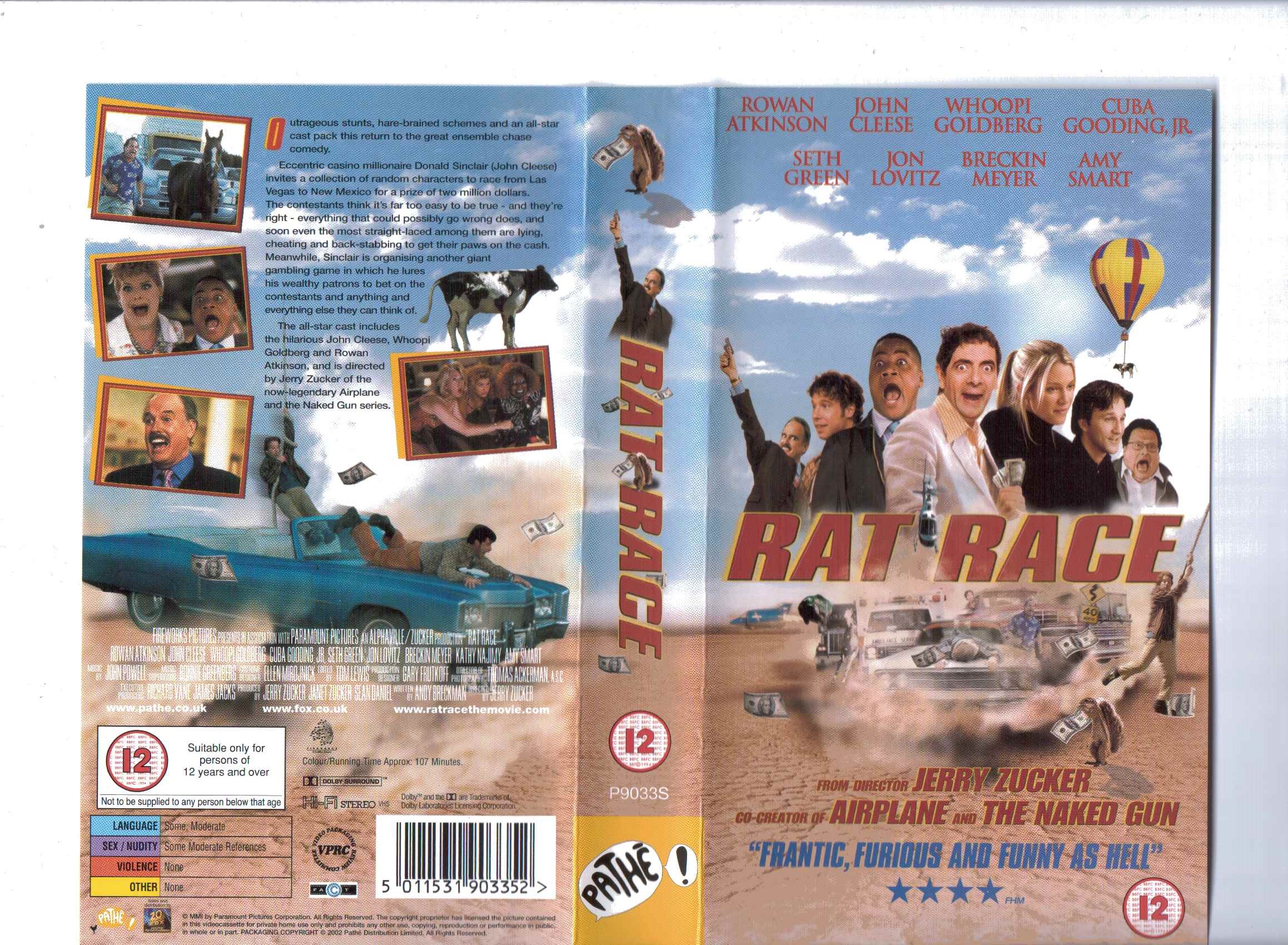 Rat Race (2002, UK Retail Tape) | VHS and DVD Covers Wikia