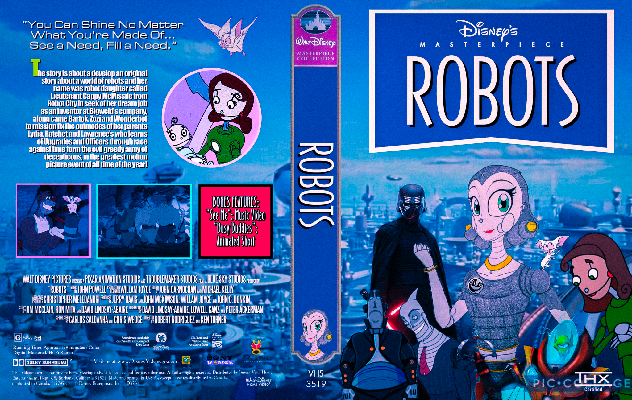 Robots VHS 1999 | Vhs and DVD Credits Wiki | Fandom