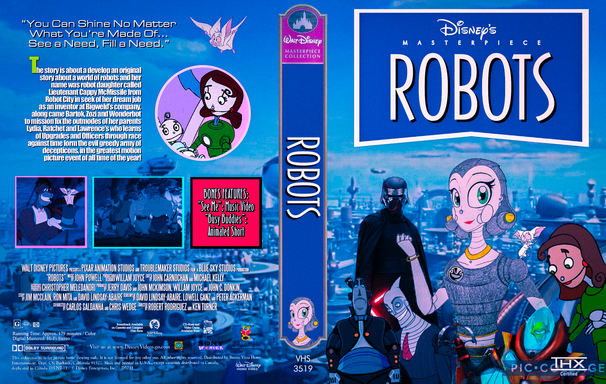Robots VHS 1999 (Version 1) | Vhs and DVD Credits Wiki | Fandom
