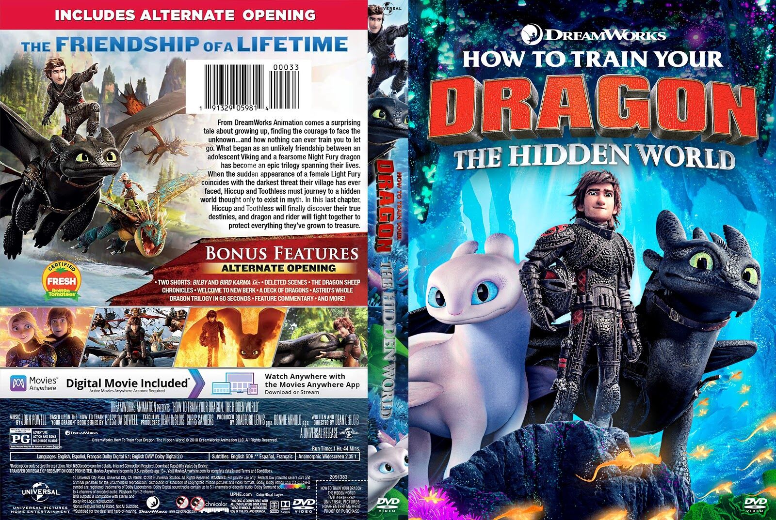 how to train your dragon dvd menu