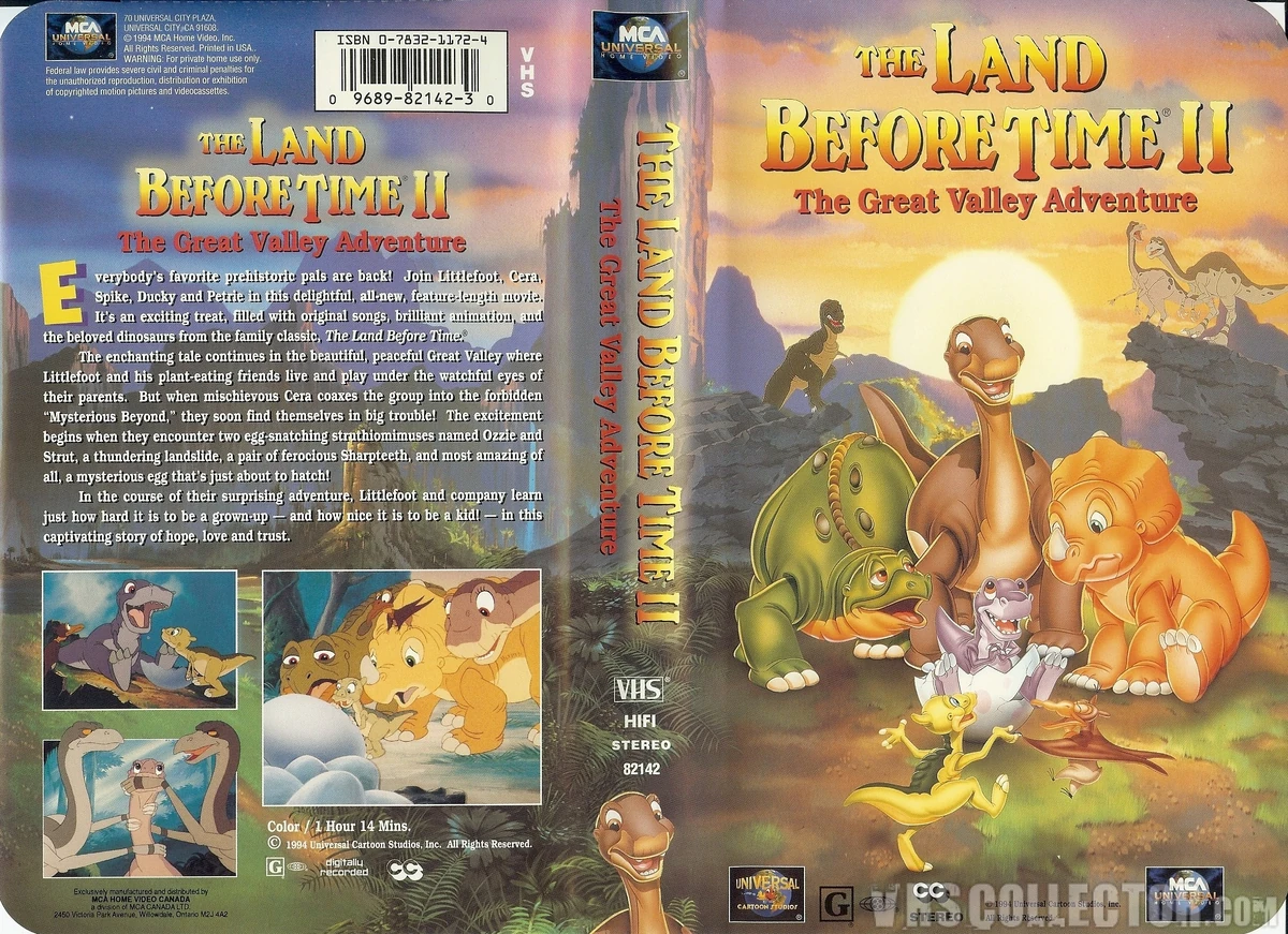 The Land Before Time II: The Great Valley Adventure VHS 1994 | Vhs