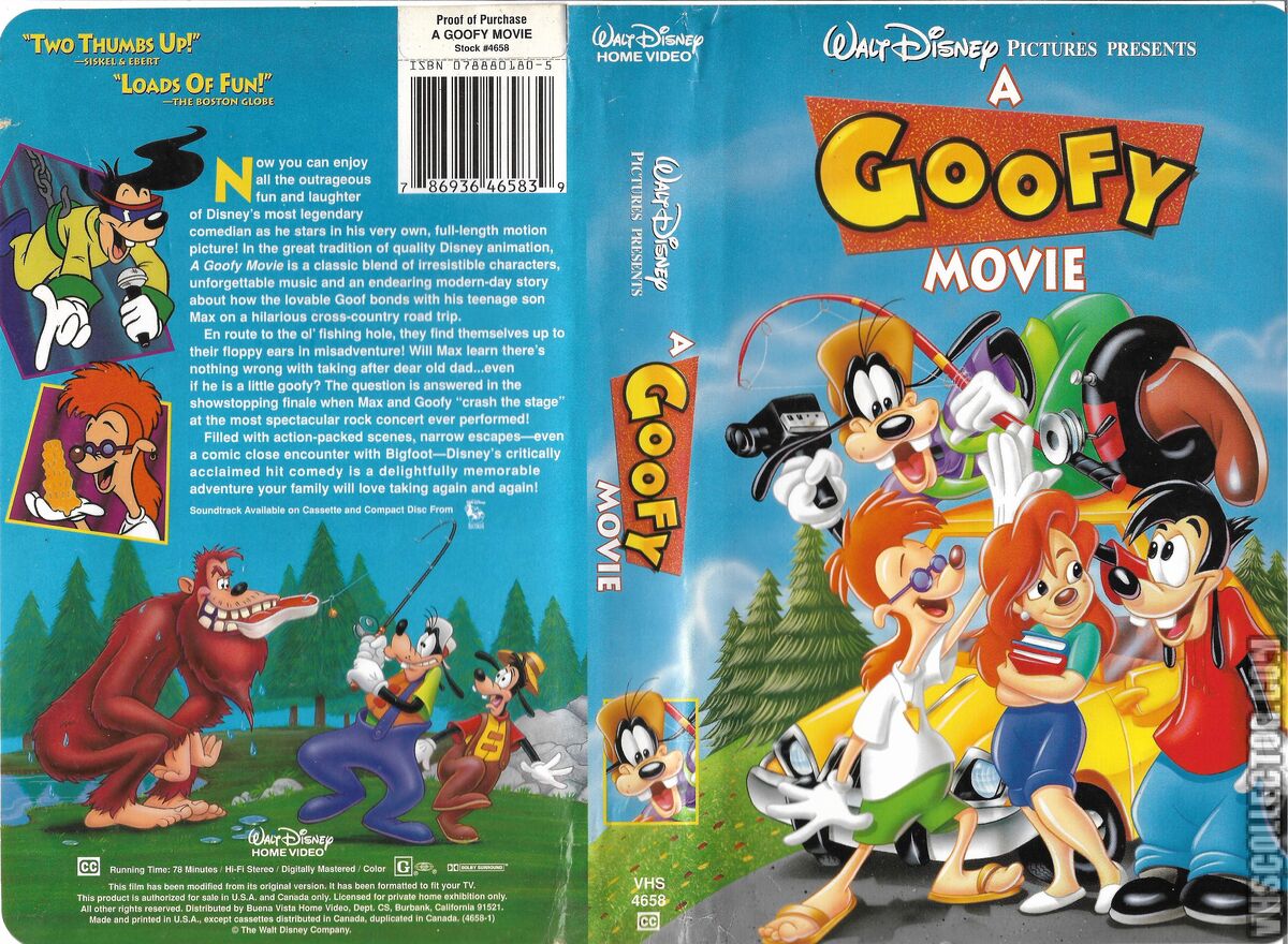 A Goofy Movie VHS 1995 Vhs and DVD Credits Wiki Fandom