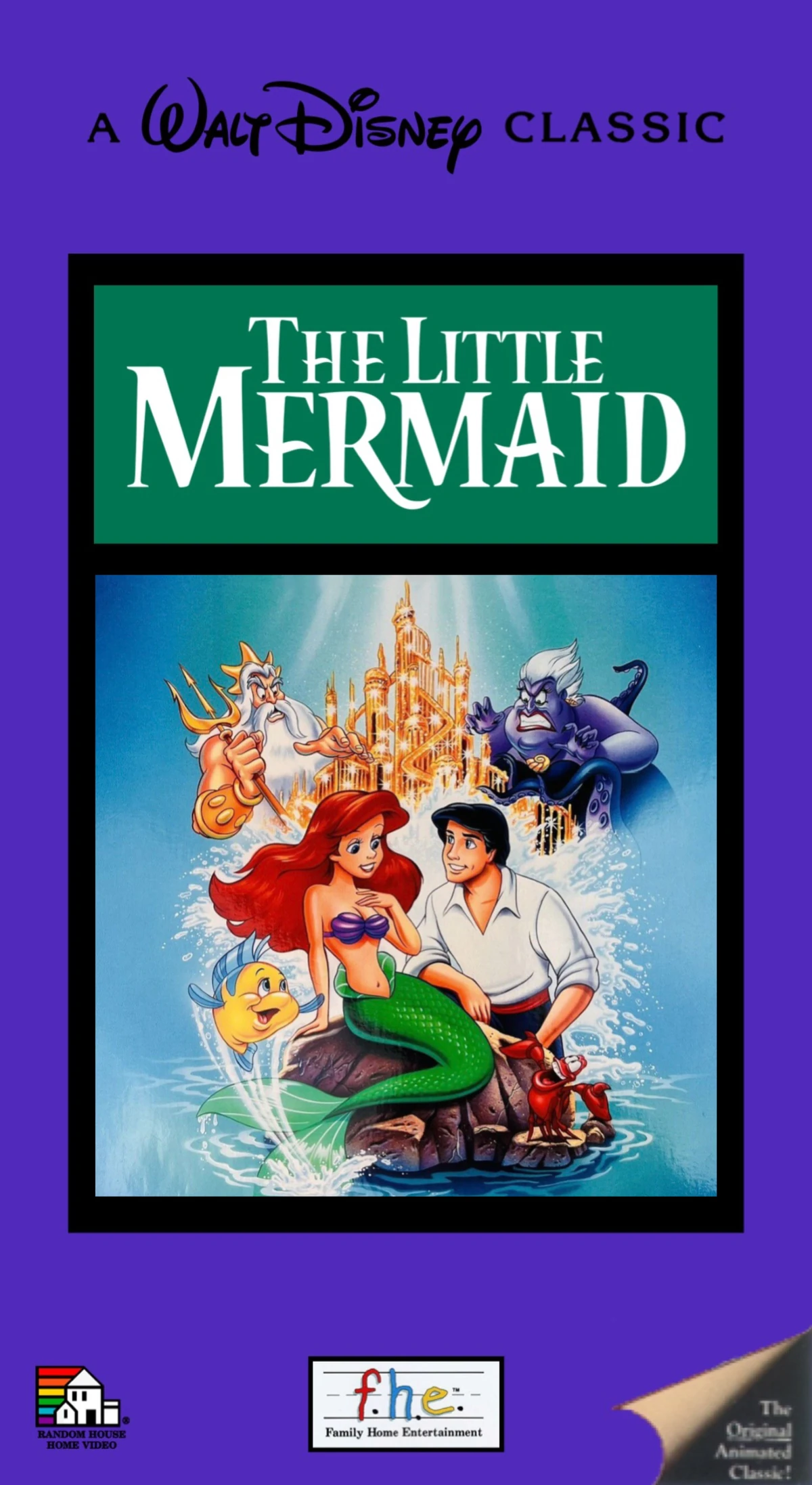 The Little Mermaid VHS 1990 (Version 1) Vhs and DVD Credits Wiki Fandom