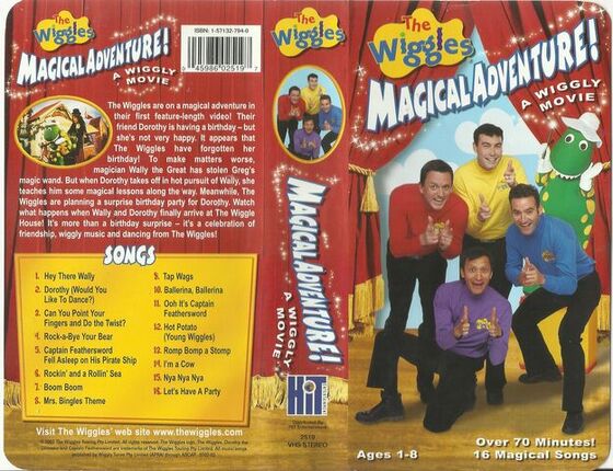 The Wiggles Magical Adventure A Wiggly Movie Vhs 2003 Vhs And Dvd