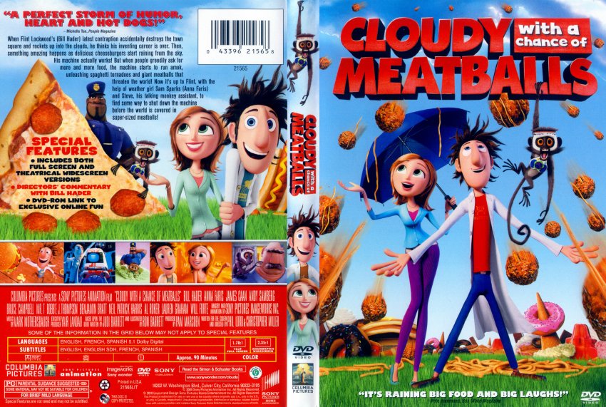 Cloudy with a Chance of Meatballs DVD 2010 | Vhs and DVD Credits