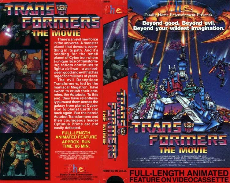 The Transformers The Movie VHS 1994 Vhs and DVD Credits Wiki Fandom