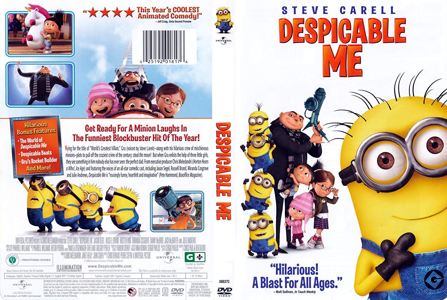 Despicable Me Dvd 10 Vhs And Dvd Credits Wiki Fandom