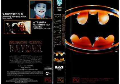 Opening and Closing to Batman (1989) 1990 VHS (Australia