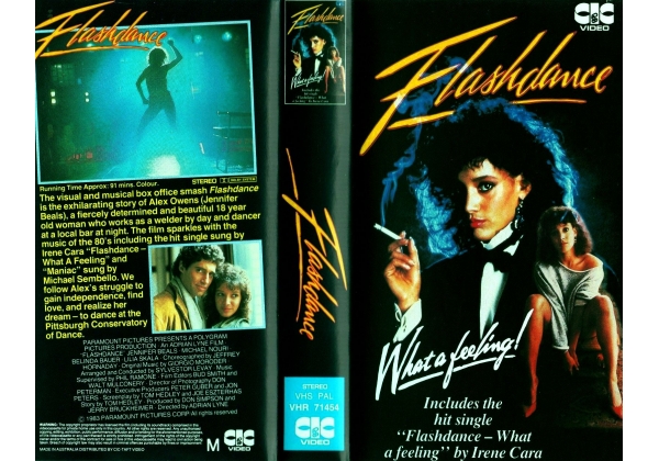Opening and Closing to Flashdance (1983) 1984 VHS (Australia