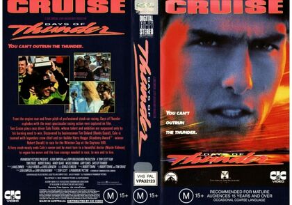 Opening and Closing to Days of Thunder (1990) 1991 VHS (Australia 