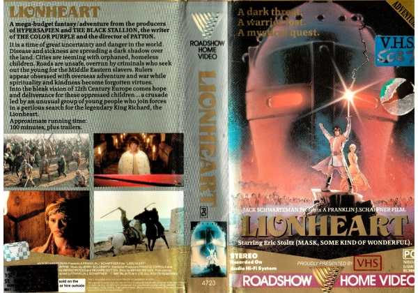 Opening and Closing to Lionheart (1987) 1988 VHS (Australia) | VHS 