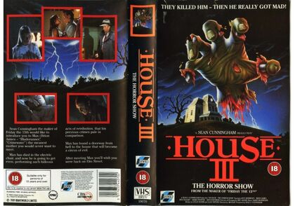 Opening to House III: The Horror Show (1989) 1989 VHS (UK) (rental ...