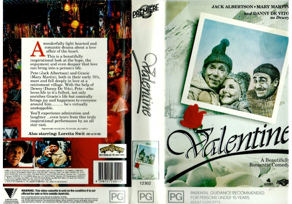 Opening and Closing to Valentine (1979) 199? VHS (Australia) | VHS