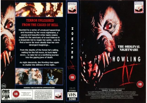 Opening to Howling IV: The Original Nightmare (1988) 1989 VHS (UK 