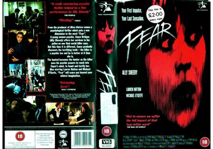 Opening to Fear (1990) 1991 VHS (UK) (rental) | VHS Openings