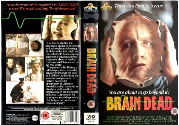 Opening to Brain Dead (1990) 1990 VHS (UK) (rental) | VHS Openings